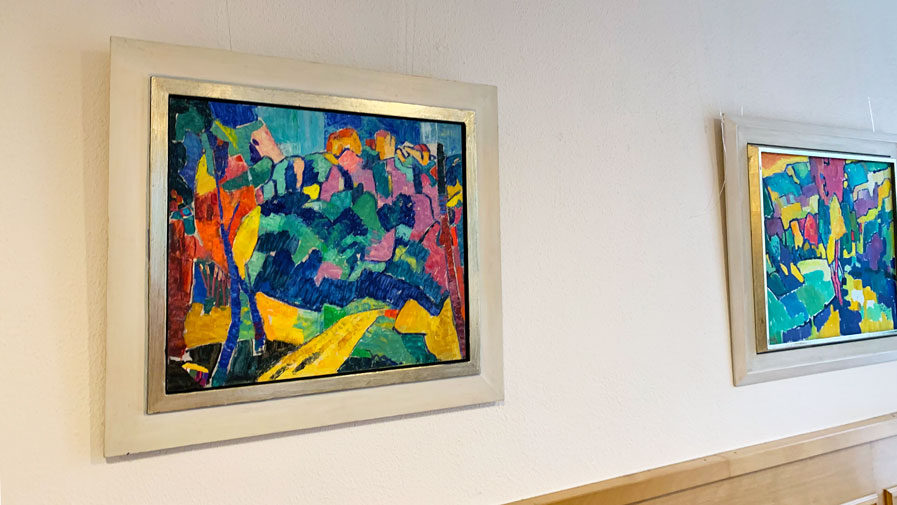 In der ProCurand Seniorenwohnanlage Fideliswiesen werden die Bilder des Künstlers Franz X. Heinzler ausgestellt.
