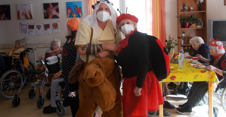 Faschingsfeier bei der ProCurand am Standort Lam