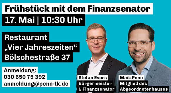 Einladung zum Politikerfrühstück im Restaurant Viktoria Einladung zum Politikerfrühstück im Restaurant Viktoria