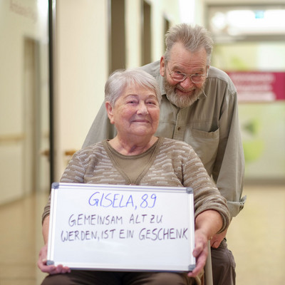 ProCurand Seniorenresidenz Bölschestraße Seniorin Gisela 89 mit Ehemann Dieter
