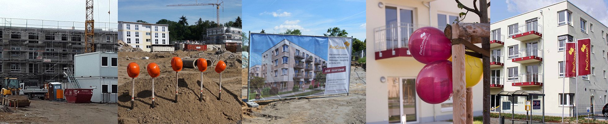 Bauvorhaben und Immobiliensuche der ProCurand: Von der Baustelle bis zur Seniorenresidenz bei der ProCurand