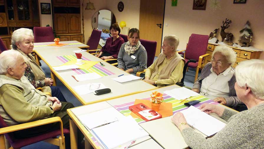 Der Bewohnerschaftsrat bei ProCurand in Dahme berät über die Belange der Senioren