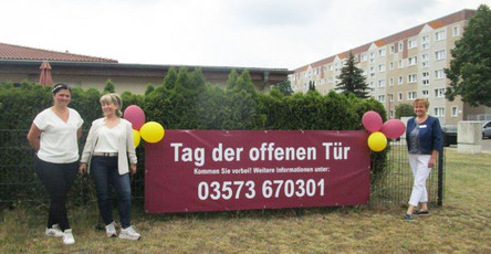 Team Senftenberg am Tag der offenen Tür bei der ProCurand Senftenberg