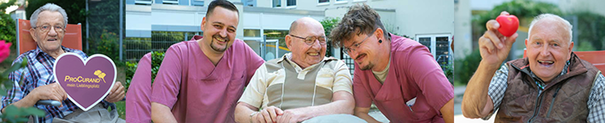 Mitarbeiter*innen und Bewohner der ProCurand 