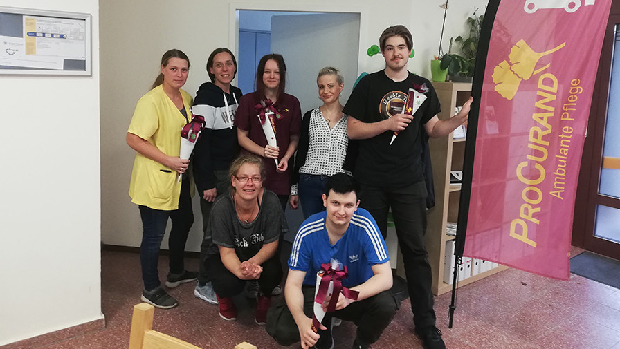 Begrüßung der Auszubildenden bei der Ambulanten Pflege Lichtenberg Begrüßung der Auszubildenden bei der Ambulanten Pflege Lichtenberg