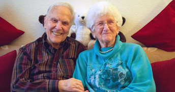 Seniorenpaar aus der ProCurand Seniorenresidenz Wilhelm-Stift 