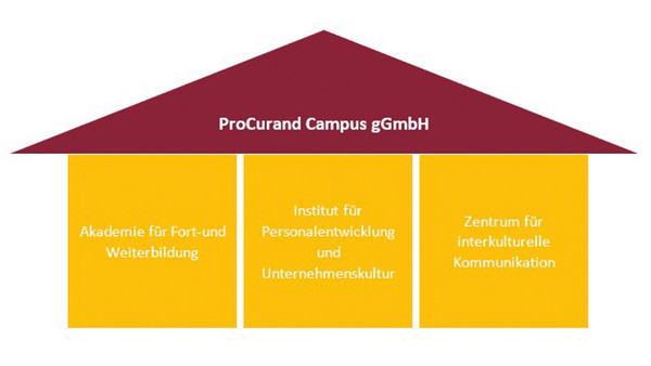 Organigramm der ProCurand Campus gGmbH 