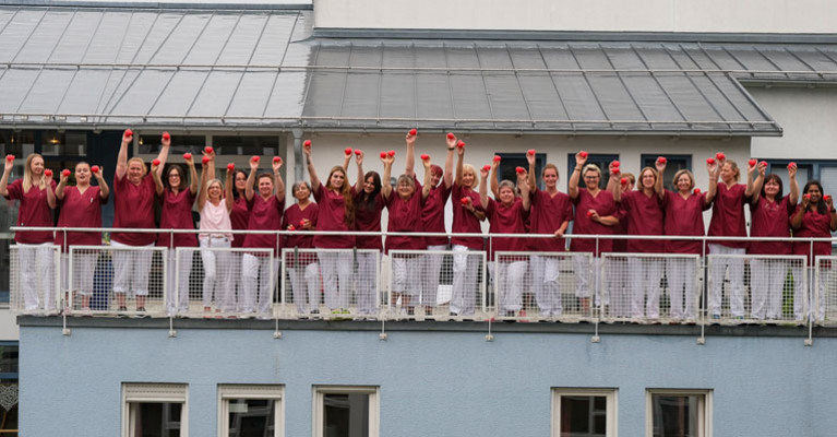 ProCurand Team der Seniorenwohnanlage Fideliswiesen in Sigmaringen