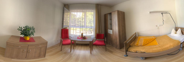 Einzelzimmer in der Stationären Pflege der ProCurand Seniorenresidenz Havelpalais