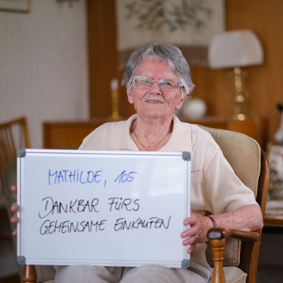 ProCurand Ambulante Pflege Wannsee Seniorin Mathilde 105
