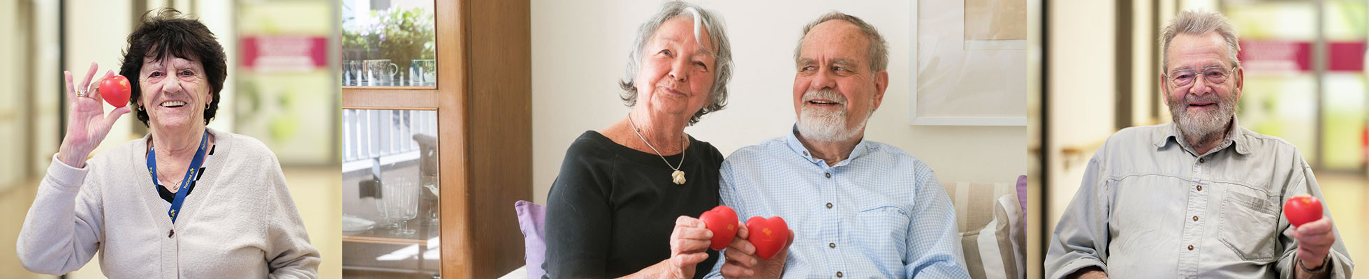 ProCurand Seniorenresidenz Bölschestraße Service-Wohnen Collage aus Senior*innen 