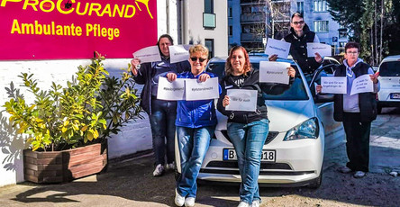 Gruppenbild vom Team der Ambulanten Pflege Ludwigsfelde