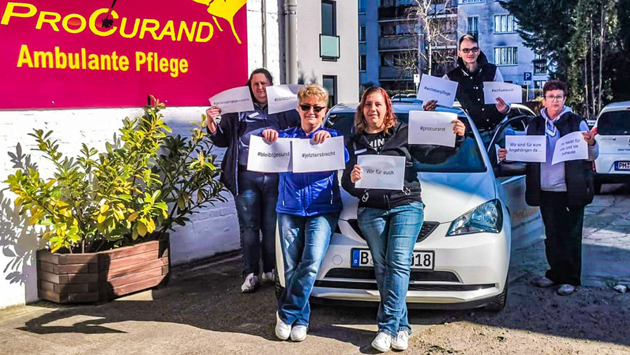 Gruppenbild vom Team der Ambulanten Pflege Ludwigsfelde