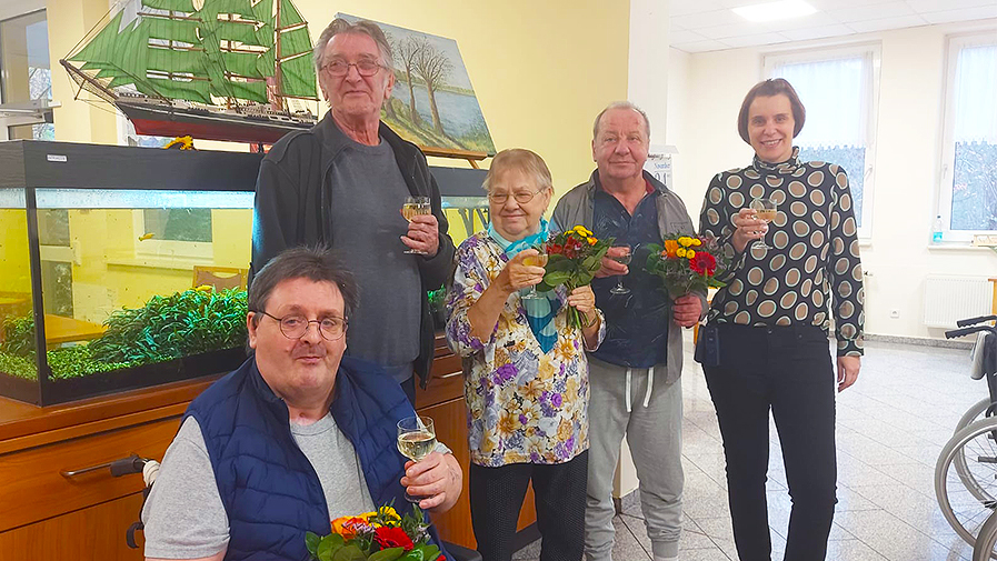 Für den Bewohnerschaftsrat der ProCurand Seniorenresidenz Am Görnsee wurden (v.L.n.R) Dirk, Eddi, Helga, Wolfgang und Armin (fehlt auf dem Bild) gewählt.