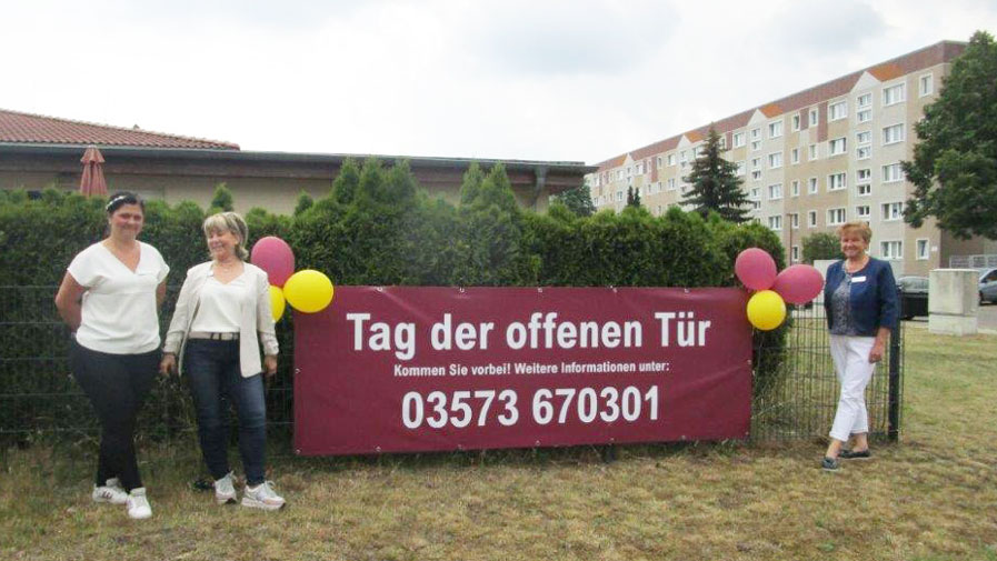 Team Senftenberg am Tag der offenen Tür bei der ProCurand Senftenberg