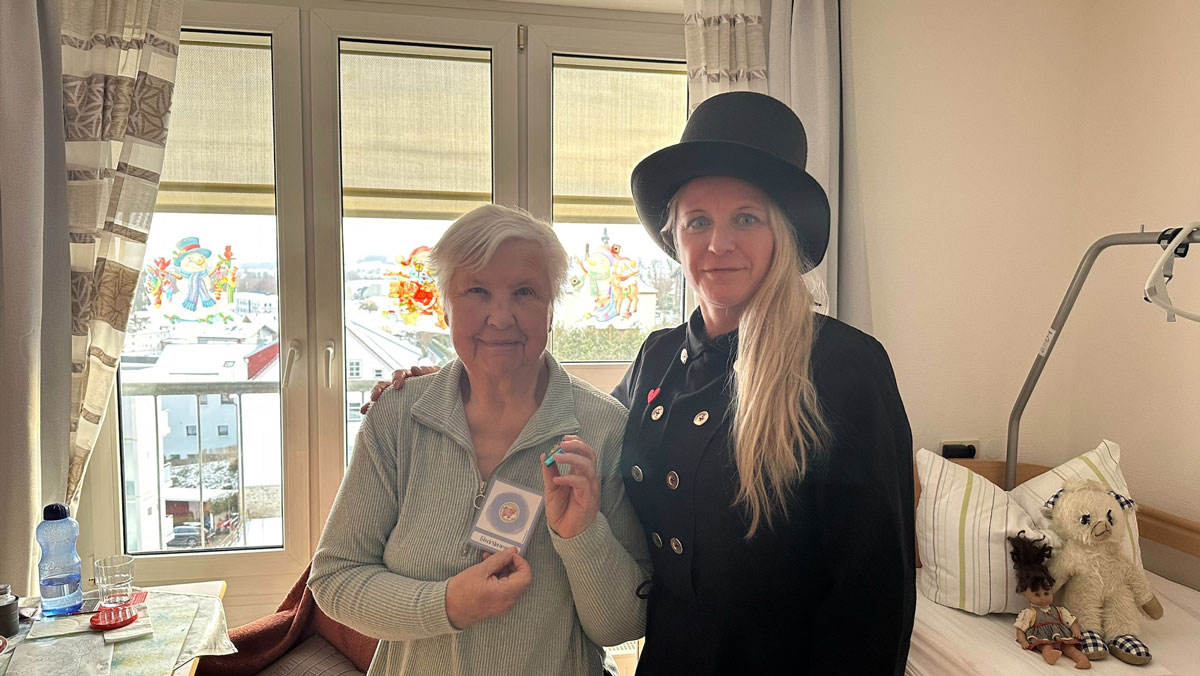 Glücksbringer-Aktion zum Jahresbeginn im ProCurand Pflegestift Pfarrer Lukas in Cham.