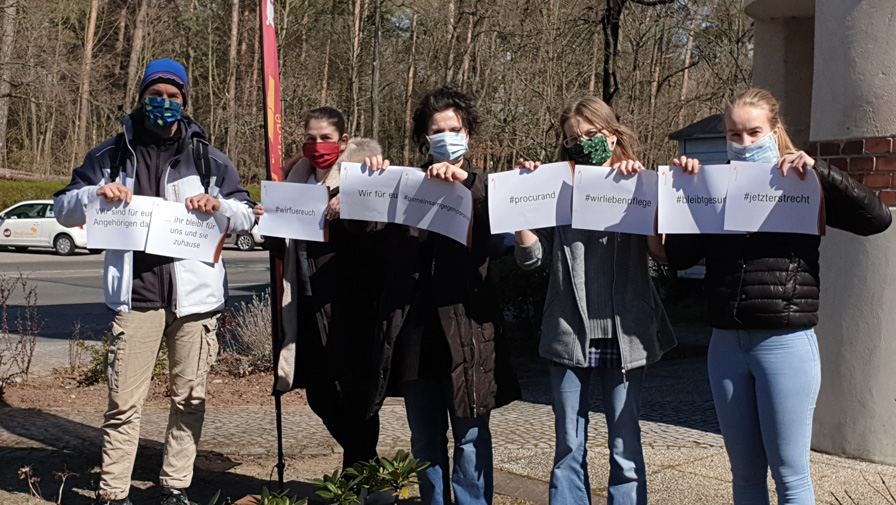 Gruppenfoto vom Team der Ambulanten Pflege Wannsee