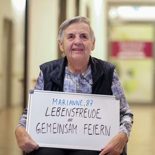 ProCurand Seniorenresidenz Bölschestraße Seniorin Marianne 87