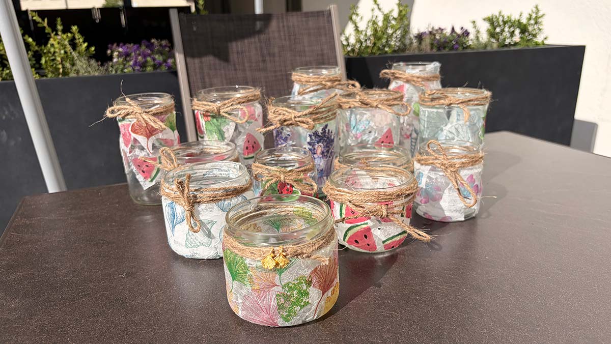 Gemeinsames basteln in der Tagespflege Eberswalde