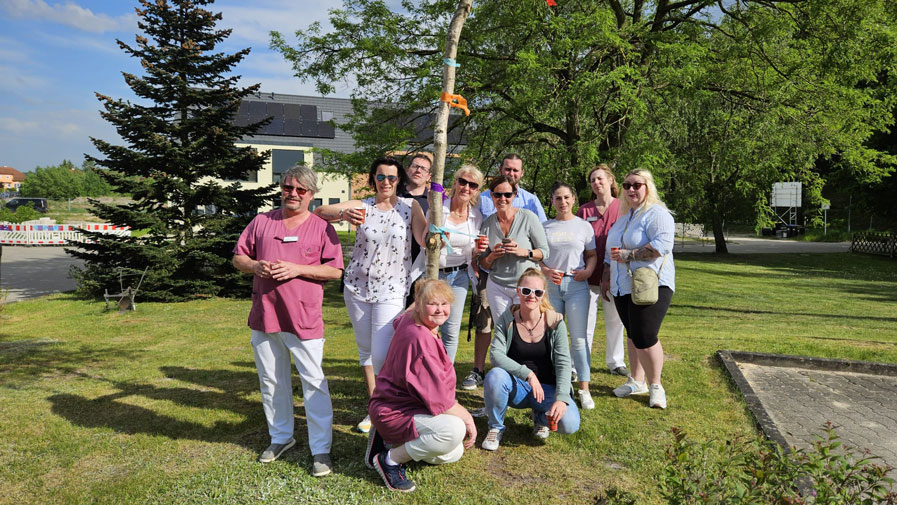 Maibaumtradition in Grebs
